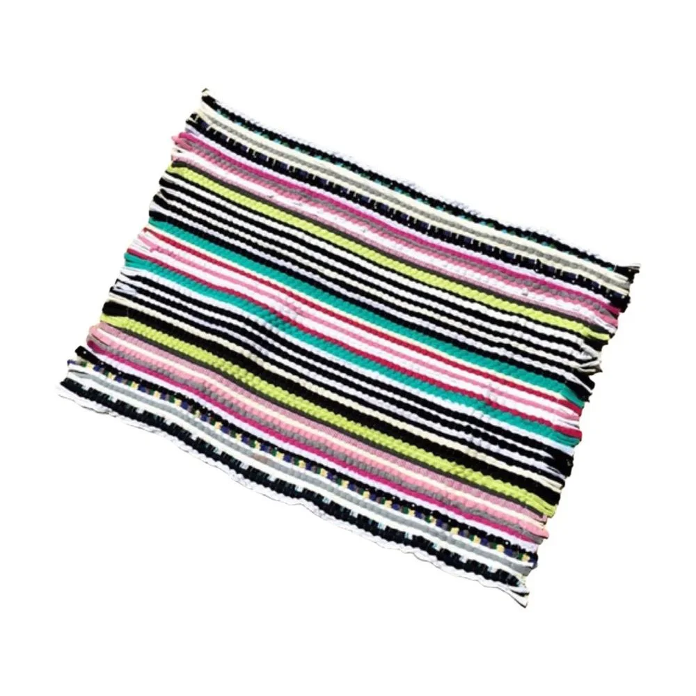 NWT Recycled / Upcycled fabric rug